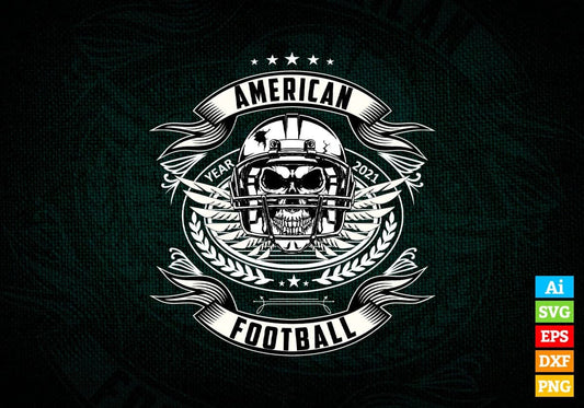 American Football Vector T-shirt Design in Ai Svg Png Files