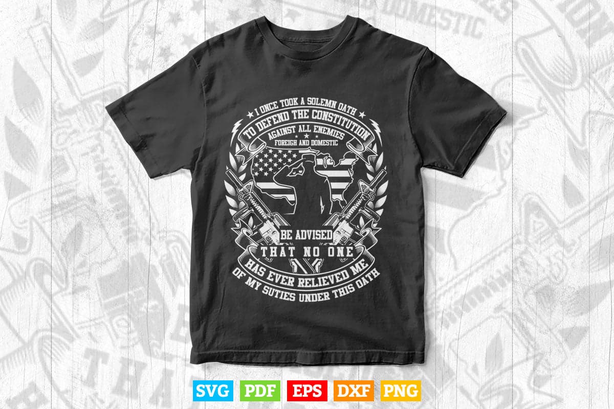 American Oath Defend The Constitution Army Veteran T-Shirt American Oath Defend The Constitution Army Veteran T-Shirt