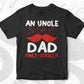 An Uncle Is Like A Dad Only Cooler father's Day Editable Vector T shirt Design In Svg Png Printable Files