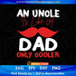 An Uncle Is Like A Dad Only Cooler father's Day Editable Vector T shirt Design In Svg Png Printable Files