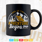 And So The Adventure Begins Camping Road Trip Svg T shirt Design.