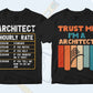 Architect 25 Editable T-shirt Designs Bundle