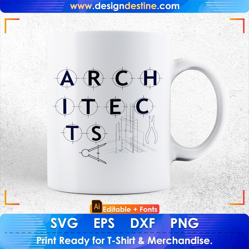 Architects Editable T shirt Design Svg Cutting Printable Files