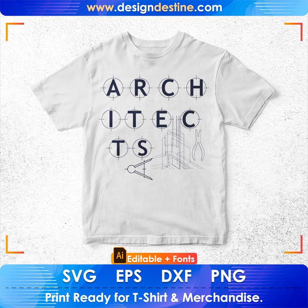 Architects Editable T shirt Design Svg Cutting Printable Files