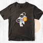Astronaut Reaching For Bitcoin Vector T-shirt Design in Ai Svg Png Printable Files