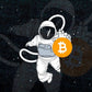 Astronaut Reaching For Bitcoin Vector T-shirt Design in Ai Svg Png Printable Files
