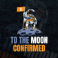 Astronaut To The Moon Confirmed with Crypto Btc Bitcoin Editable Vector T-shirt Design in Ai Svg Files