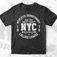 Athletic Department New York City Sports T shirt Design Png Svg Printable Files