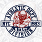 Athletic DEPT NYC 1983 Division American Football Editable T shirt Design Svg Cutting Printable Files