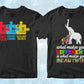 Autism 50 Editable T-Shirt Designs Bundle Part 2