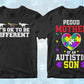 Autism 50 Editable T-Shirt Designs Bundle Part 2