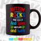 Autism Rocks Awareness Svg Png Cricut Files.