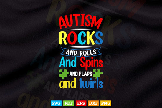 Autism Rocks Awareness Svg Png Cricut Files. – Vectortshirtdesigns