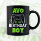 Avo Of The Birthday Boy With Video Gamer Editable Vector T-shirt Design in Ai Svg Files