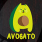 Avogato Avocado Cat Gift Editable T-Shirt Design in Ai PNG SVG Cutting Printable Files