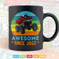 Awesome Since 2022 Years Monster Truck In Svg T shirt Design.