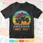 Awesome Since 2022 Years Monster Truck In Svg T shirt Design.