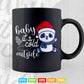 Baby It's Cold Outside Christmas Winter Svg T shirt Design.