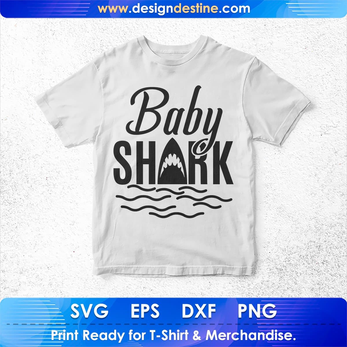 Baby Shark T shirt Design In Svg Cutting Printable Files