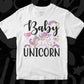Baby Unicorn T shirt Design In Svg Png Cutting Printable Files