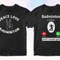 Badminton 50 T-shirt Designs Bundle Part 1