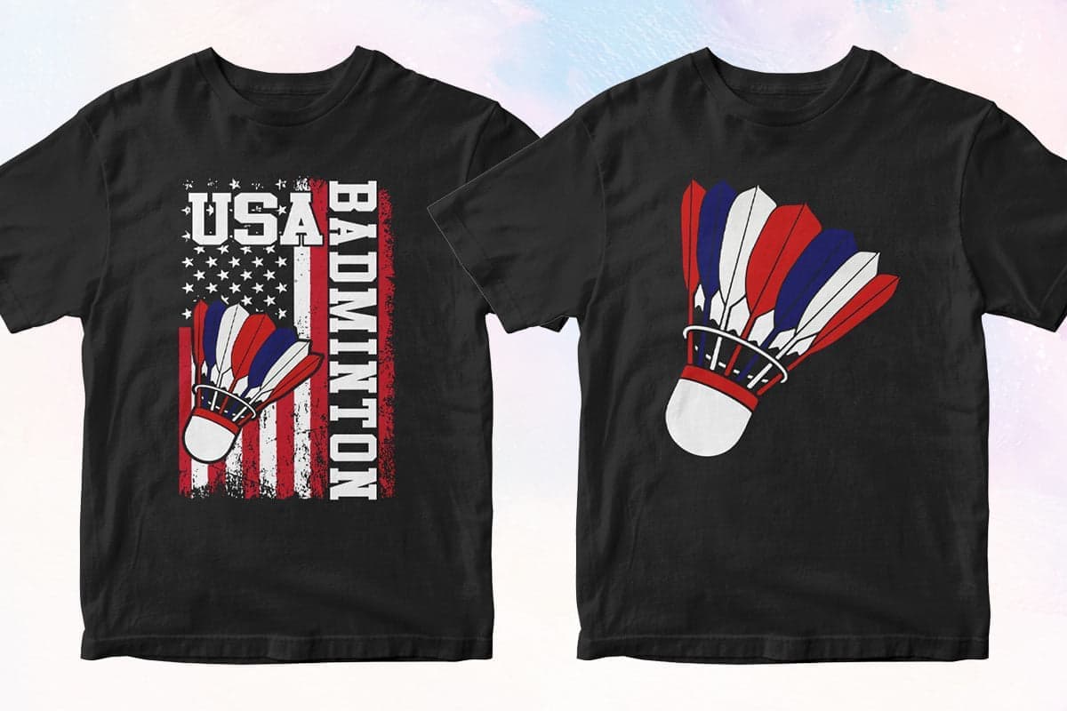 Badminton 50 T-shirt Designs Bundle Part 1