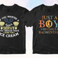 Badminton 50 T-shirt Designs Bundle Part 1