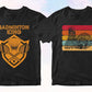 Badminton 50 T-shirt Designs Bundle Part 1