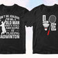 Badminton 50 T-shirt Designs Bundle Part 1