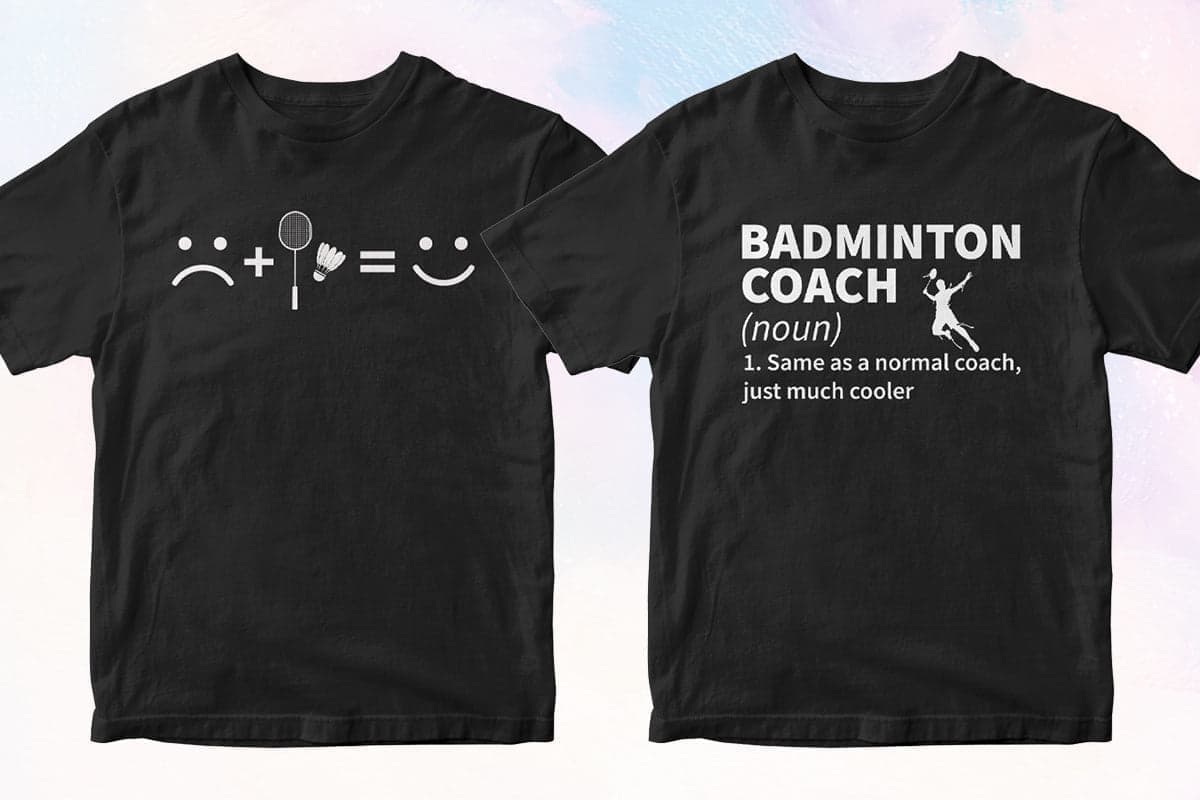 Badminton 50 T-shirt Designs Bundle Part 1