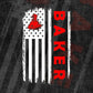 Baker USA Flag Proud Professions Gift Editable Vector T-shirt Design in Ai Svg Files