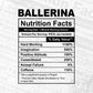 Ballerina Nutrition Facts Editable Vector T-shirt Design in Ai Svg Files