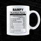 Bampy Nutrition Facts Father's Day Editable Vector T-shirt Design in Ai Svg Files