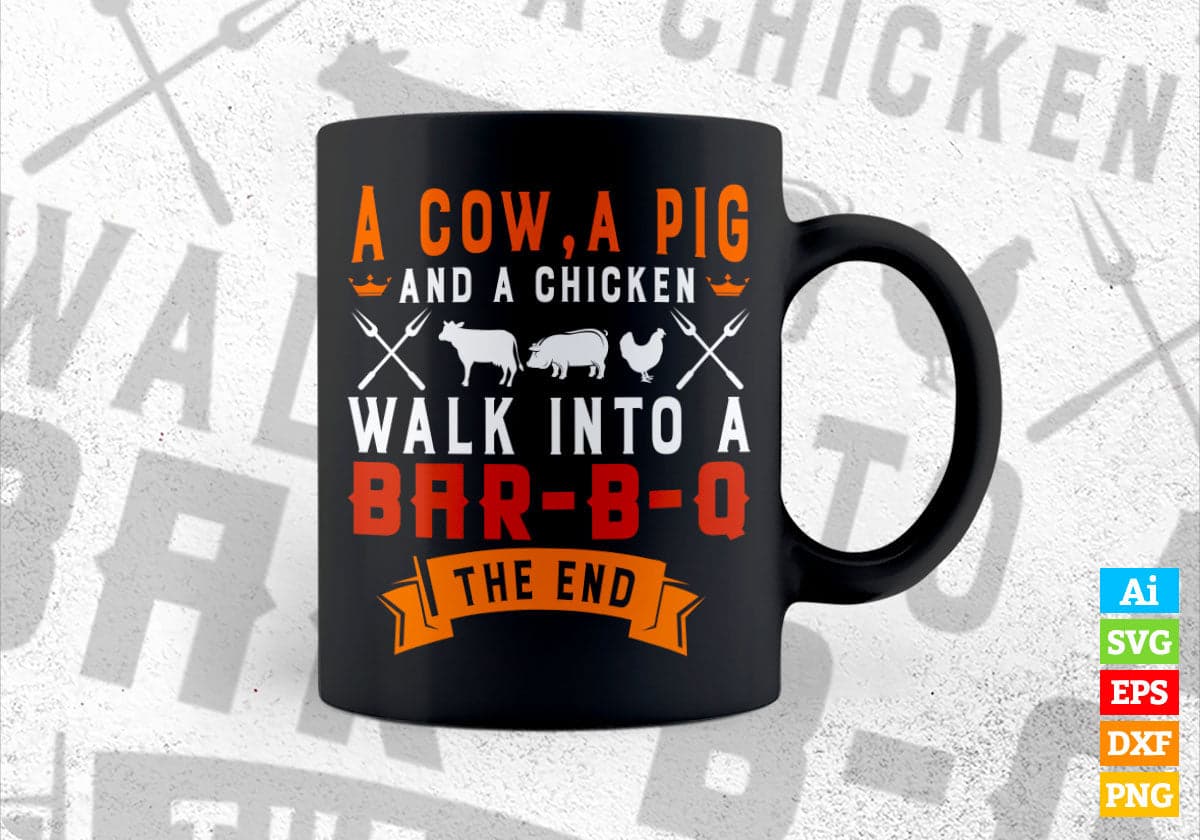 Barbecue BBQ Joke GIft For Grill Master Chef Editable Vector T shirt Design in Ai Png Svg Files.