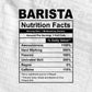 Barista Nutrition Facts Editable Vector T-shirt Design in Ai Svg Files