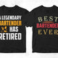 Bartender 25 Editable T-shirt Designs Bundle