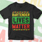 Bartender Lives Matter Editable Vector T-shirt Designs Png Svg Files
