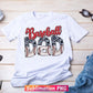 Baseball Dad Camo Leopard Fathers Day T shirt and Tumbler Sublimation Design png file