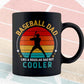 Baseball Dad Like a dad Regular Dad But Cooler Vintage Father’s Day Vector T shirt Design in Ai Png Svg Files