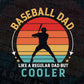 Baseball Dad Like a dad Regular Dad But Cooler Vintage Father’s Day Vector T shirt Design in Ai Png Svg Files