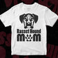Basset Hound Mom T shirt Design In Png Svg Cutting Printable Files