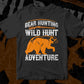 Bear Hunting Adventure Vector T shirt Design In Svg Png Printable Files