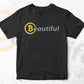 Beautiful Mean Crypto Btc Bitcoin Editable Vector T-shirt Design in Ai Svg Files
