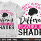 Beauty Is Not Just A White Girl It's So many Different Flavors And Shades Afro Editable T shirt Design Svg Cutting Printable Files