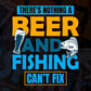 Beer And Fishing Editable Vector T-shirt Design in Ai Svg Png Files