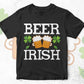 Beer Irish St Patrick's Day Editable Vector T-shirt Design in Ai Svg Png Files