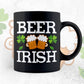 Beer Irish St Patrick's Day Editable Vector T-shirt Design in Ai Svg Png Files