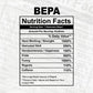 Bepa Nutrition Facts Father's Day Editable Vector T-shirt Design in Ai Svg Files