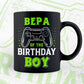 Bepa Of The Birthday Boy With Video Gamer Editable Vector T-shirt Design in Ai Svg Files