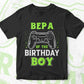 Bepa Of The Birthday Boy With Video Gamer Editable Vector T-shirt Design in Ai Svg Files